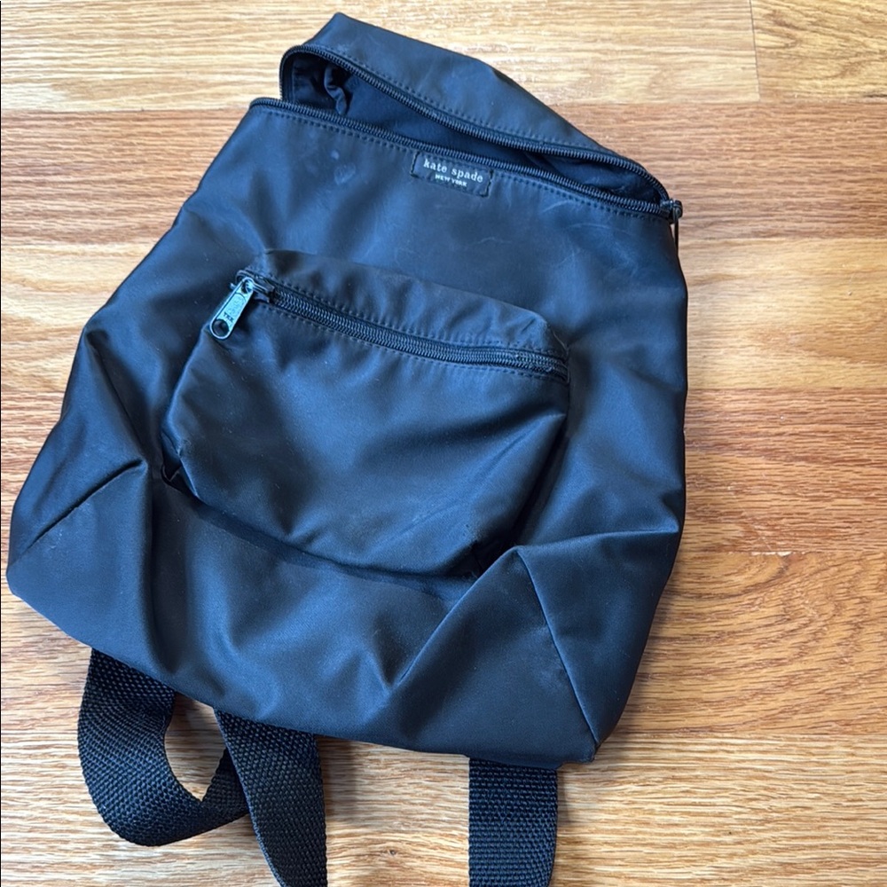 Kate Spade Black Mini Backpack Modern Design